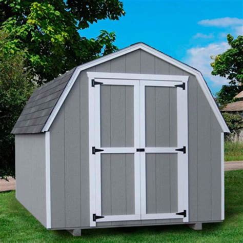 Little Cottage Company 10x8 ft. Gambrel Barn Precut Storage Shed - 4 ft ...