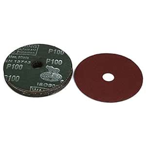 Generic 4-inch Dia 100 Grit Sand Paper Disc 10pcs for Polishing Machine ...