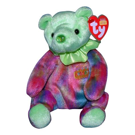 Ty Beanie Baby: August the Bear | Stuffed Animal | MWMT - Walmart.com
