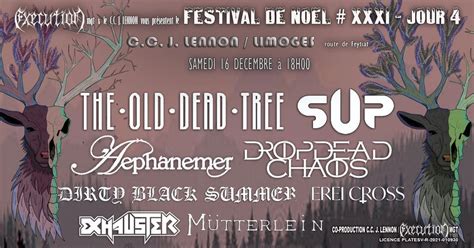 FESTIVAL DE NOEL #XXXI-J4-SUP+TODT+DROPDEAD CHAOS+5 ARTISTES le 16 ...