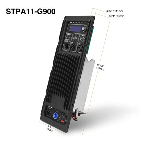 STPA11-G900 | 2-Channel Class-D Plate Amplifier 2 x 600W w/ TWS ...