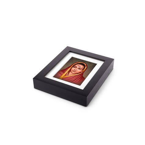 "Madam Bhikaji Kama" Wall Mount Canvas Printed with Soft White Window ...