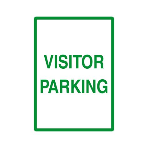 Visitor Parking Sign on Transparent Background 18972661 PNG