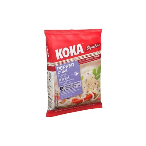 Koka Instant Noodles - Pepper Crab 85g (Pack of 10) – Spicy & Delicious