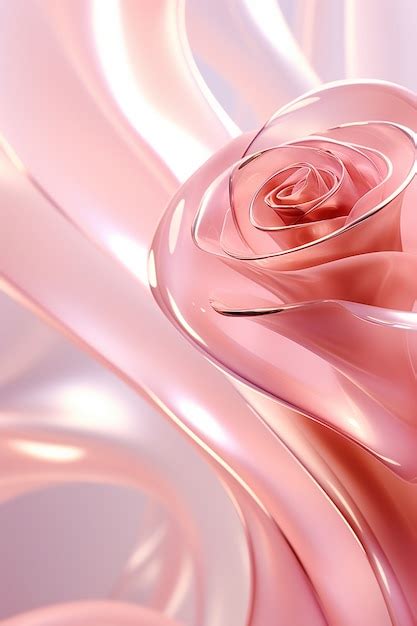 Bella rosa rosa in studio | Immagine generata dall'IA