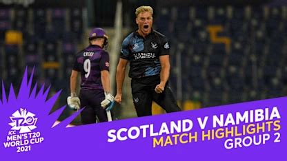 Match Highlights: Scotland v Namibia | ICC World Twenty20, 2021 | ICC