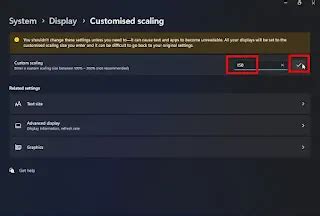 Image result for How to Set a Custom Scale On Windows Screen