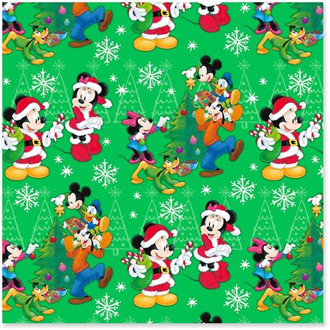 Disney Mickey Mouse and Friends Jumbo Christmas Wrapping Paper Roll, 80 ...