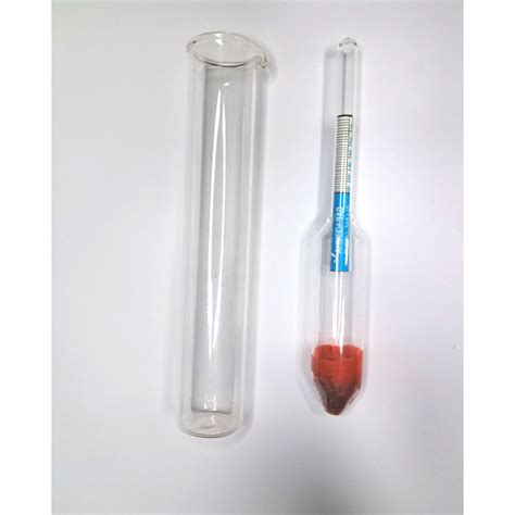 Urinometer with Glass jar or cup for determining urine specific gravit ...