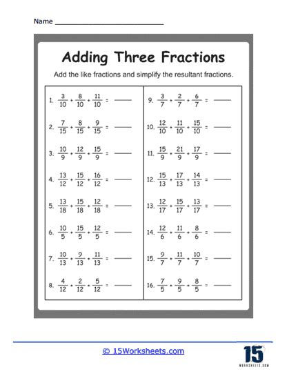 Image result for Fractions Worksheet Doc