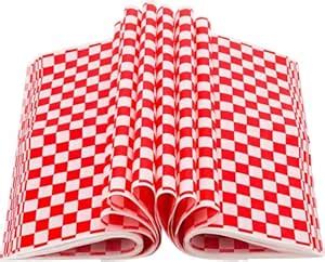 Buy GK Enterprise Red Checks Butter Paper 1KG Pack | 12x12 Inch Food ...