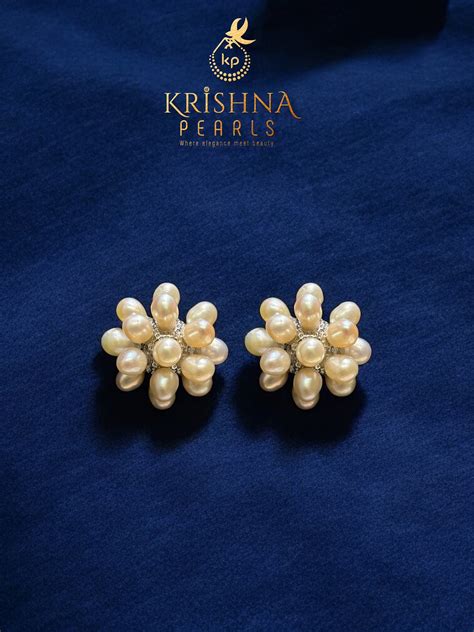 Adorable Pink Pearls Cluster Studs – Sri Krishna Pearls