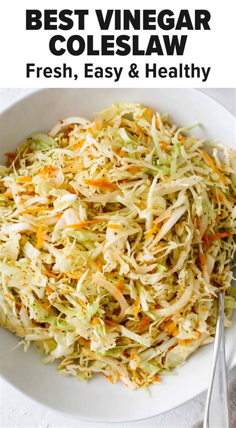 Vinegar Coleslaw Recipe (No Mayo Coleslaw) | Downshiftology | Recipe ...