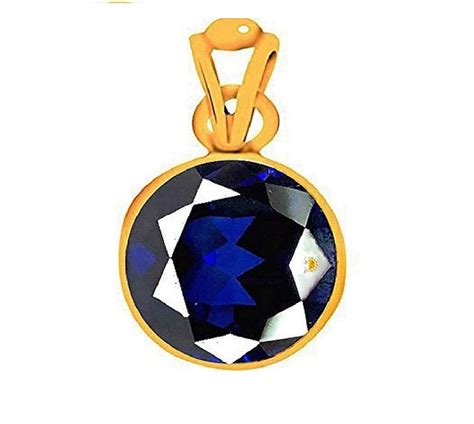 Raviour Lifestyle Blue Sapphire Neelam Gemstone Pendant for ...