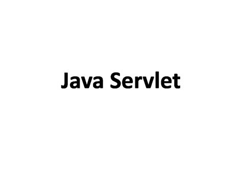 Unit 5 Servlet - Servlet technology is used to create a web application ...