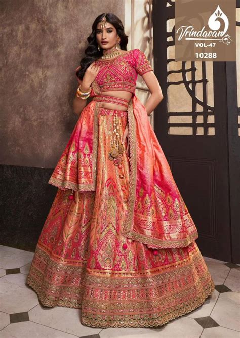 Royal Vrindavan Vol 47 Wedding Wear Silk Lehenga Collection