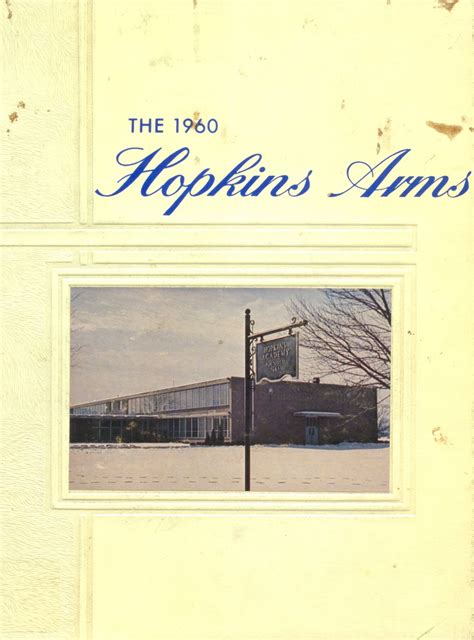 1960 yearbook from Hopkins Academy from Hadley, Massachusetts