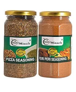 NUTRI MIRACLE Pizza Seasoning And Peri Peri Seasoning Combo-250gm Each ...