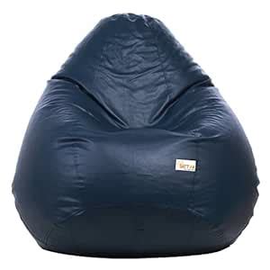 Sattva Classic Faux Leather Bean Bag Cover Without Beans XXXL Size ...