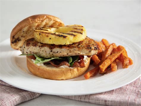 Grilled Chicken and Pineapple Sandwiches