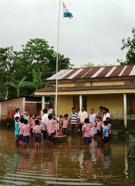 Amidst Scarcity of Land, Flood Affected Assam Celebrates Independence Day