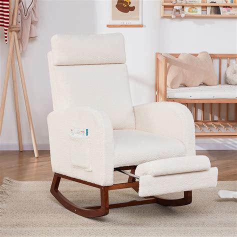 Amazon.com: Nursery Rocking Chairs with Foot Rest, Rocking Chair ...