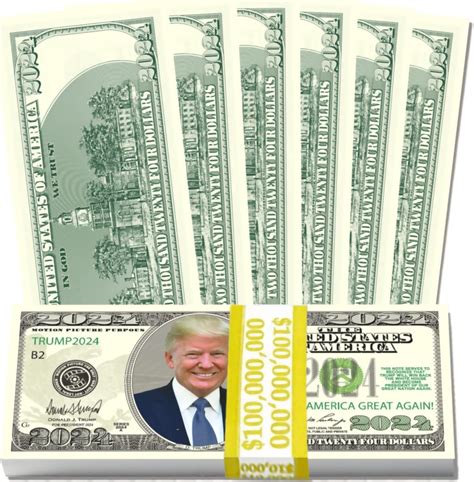 Limited Edition Trump Dollar Bill 2024 - Pack of 100 - Make America ...