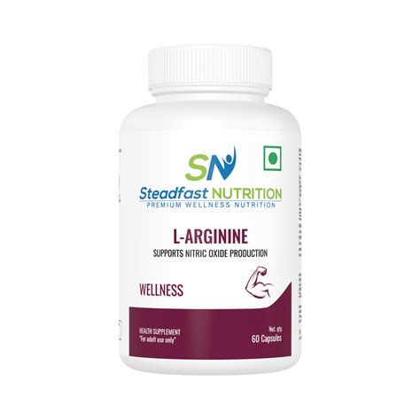 L- Arginine Supplement 500mg Online, 60 Capsules, Supports Nitric Oxide ...
