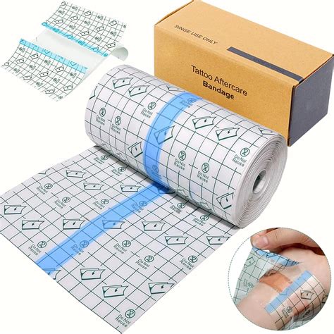 Amazon.com: Tattoo Aftercare Waterproof Bandages 6" x11 Yard - Lyuxzad ...