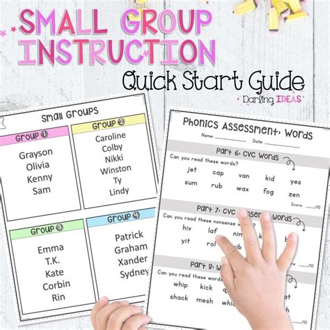 Phonemic Awareness Activities for Small Group Instruction * Darling Ideas