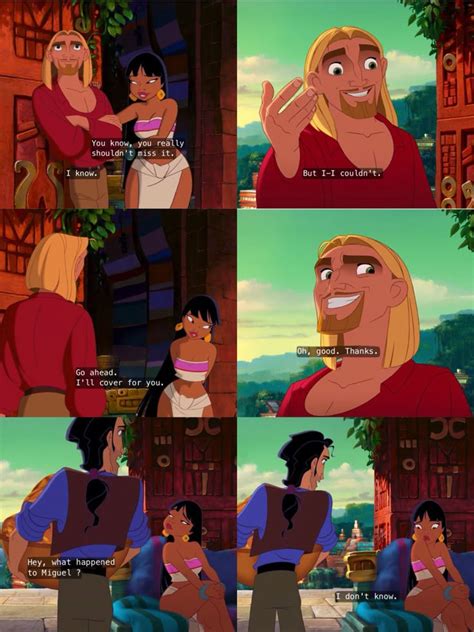 Nice cover, Chel // Road to El Dorado funny | Disney funny, Disney ...