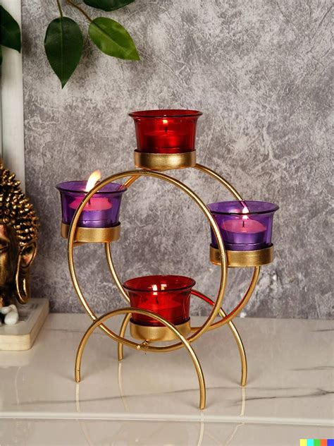 Buy METALMASTERY Tea Light Candle Holder for Home Decoration Tealight ...