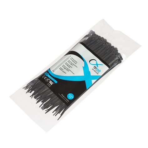 SureLock TyCab Cable Ties 200 mm by 3.6 mm Black (Pack of 100) : Amazon ...