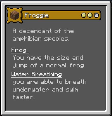 Image result for Minecraft Origins Mod Frog