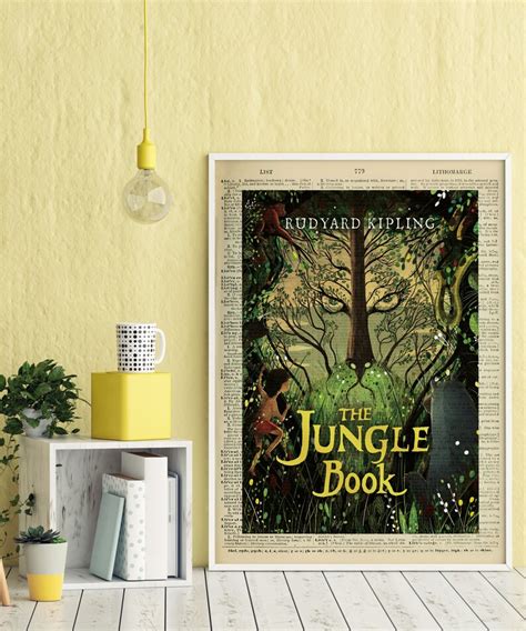 Buy The Jungle Book Printable Book Cover, Rudyard Kipling Print ...