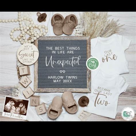 Twin Pregnancy Announcement Ideas