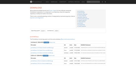 Prometheus Download 的图像结果