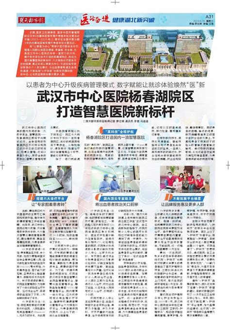 武汉市中心医院杨春湖院区开工-国际在线