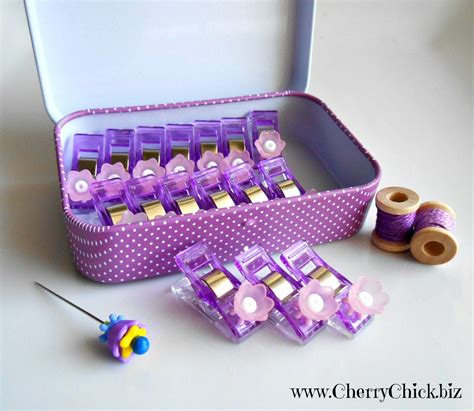 Quilting Clips - Sewing Clips - Fabric Clip - Floral Quilting Clip ...