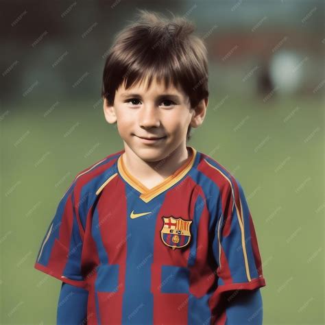 Premium AI Image | Lionel Messi Barcelona old childhood picture ...