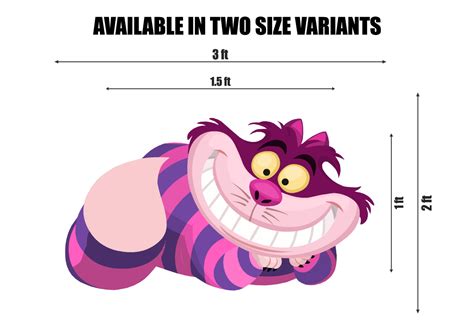 Alice in Wonderland The Cheshire Cat Smiling Cutout | Party Supplies ...