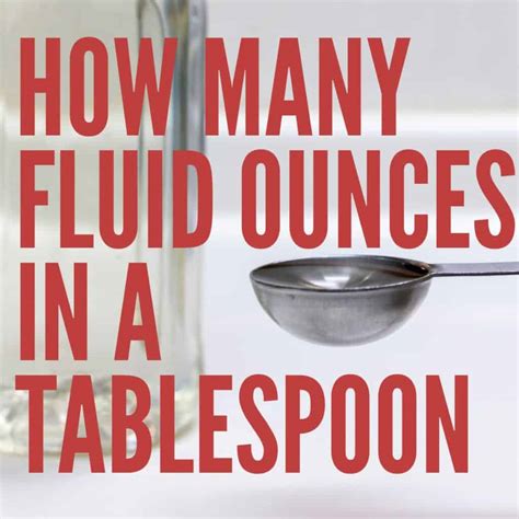 Conversion Tablespoons Fluid Ounces at Mikayla Whish blog