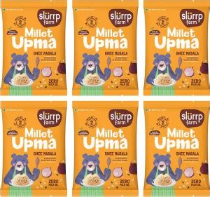 Slurrp Farm Instant Upma Ghee Masala, Pack of 6 300 g Price in India ...
