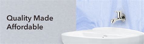 Benelave by Hindware Volga Bib Tap for Bathroom, Brass with Chrome ...