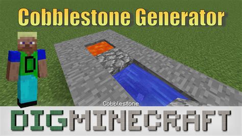 Image result for Cobblestone Generator Tutorial