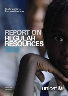 Fillable Online assets unicef Unicef Regular Resources Report 2009 ...