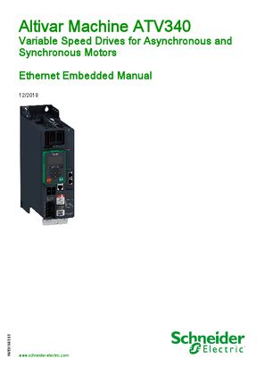 ATV340 Ethernet Embedded Manual User guide | Schneider Electric