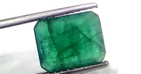 3.64 Ct Certified Untreated Natural Zambian Emerald Panna Gemstone