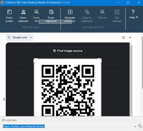 Scan QR Code PC 的图像结果