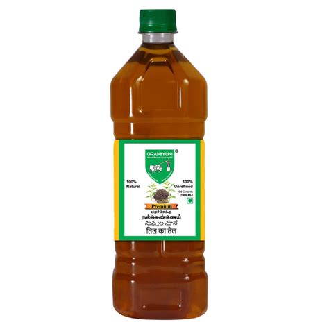 Sesame / Gingelly / Til Oil (Cold Pressed) – Gramiyum – Online Store ...